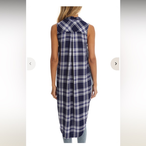 RAILS JORDYN Button Down High Low tunic size XS - Picture 2 of 12